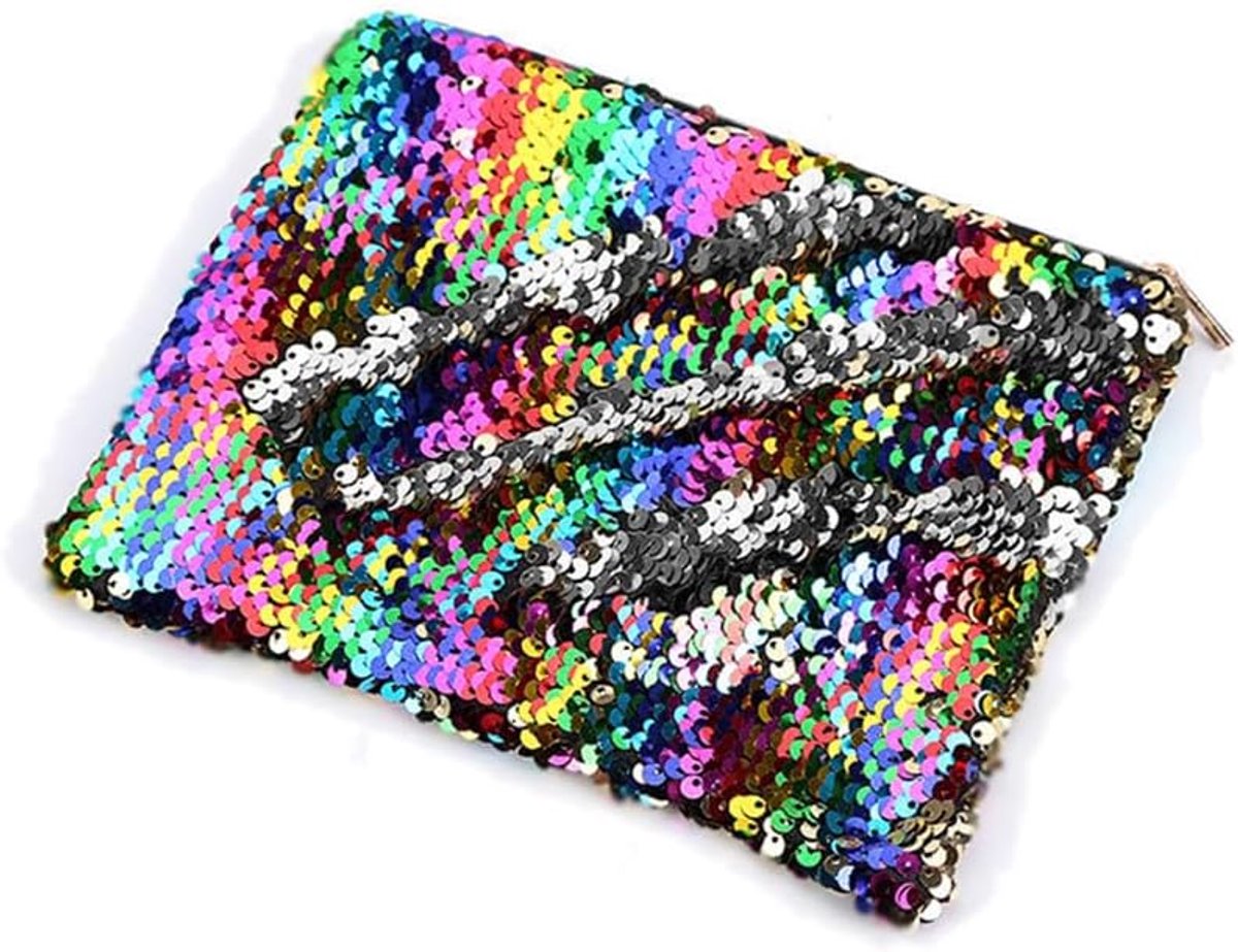 Pailletten etui pennenzak houder grote capaciteit met glitters kantoor organizer opslag make-up tas voor studenten - ShopVlot