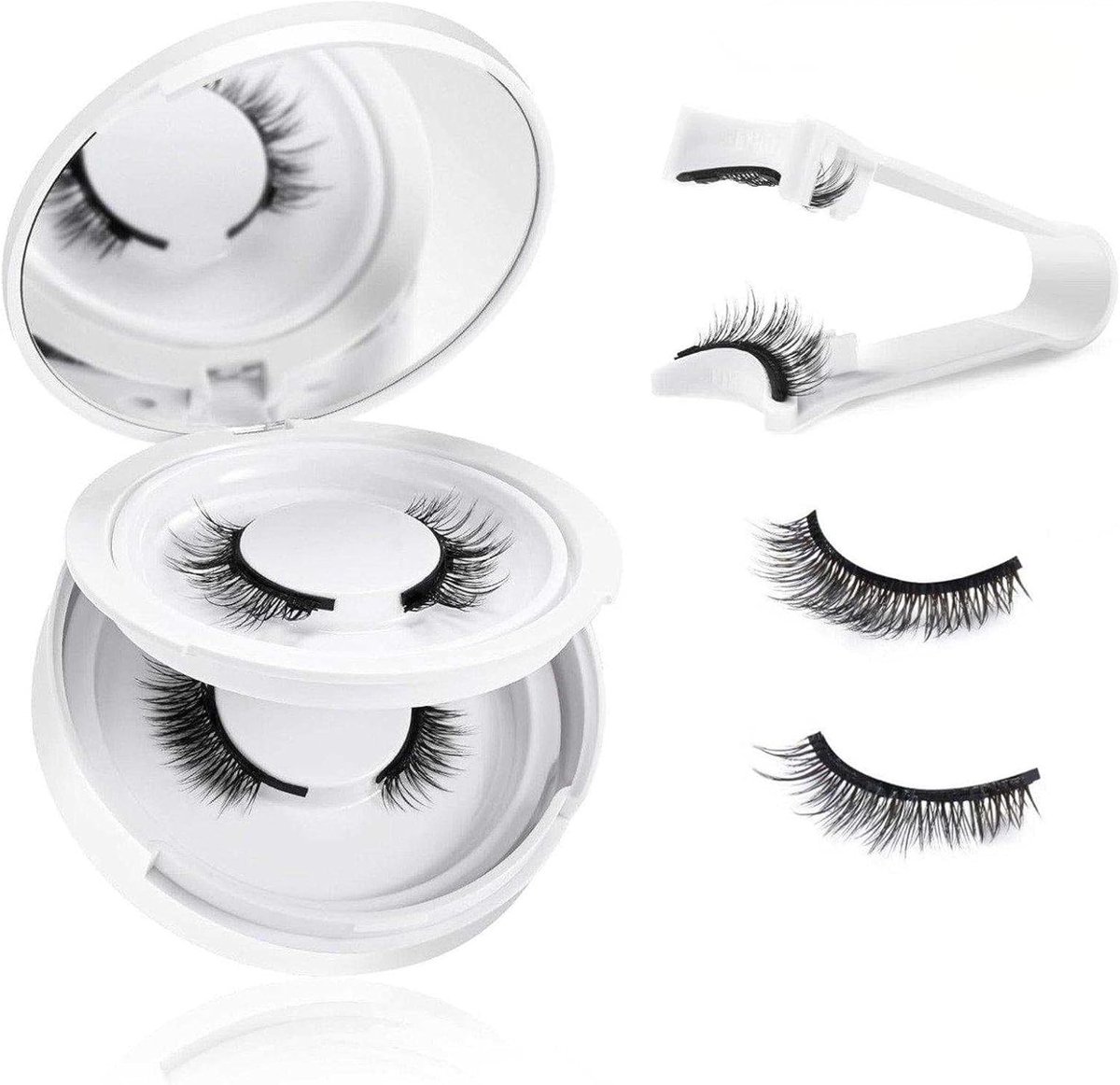 Magnetic eyelashes with natural 3D look, reusable, waterproof, no glue, easy to apply for daily make-up or special - ShopVlot