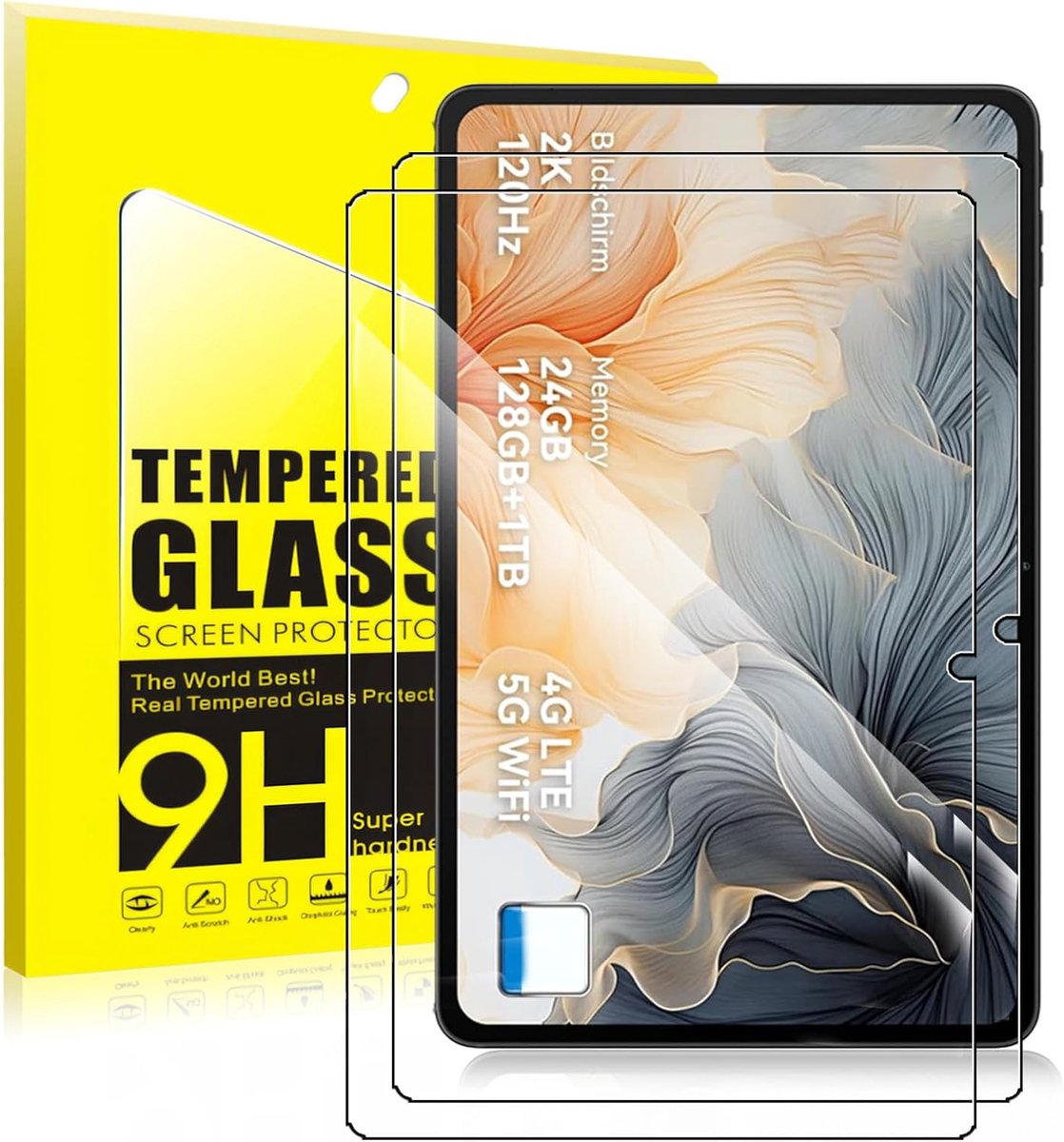 2 stuks displaybeschermfolie van gehard glas voor Blackview Mega 2 12 inch tablet, 9H hardheid, krasbestendig - ShopVlot