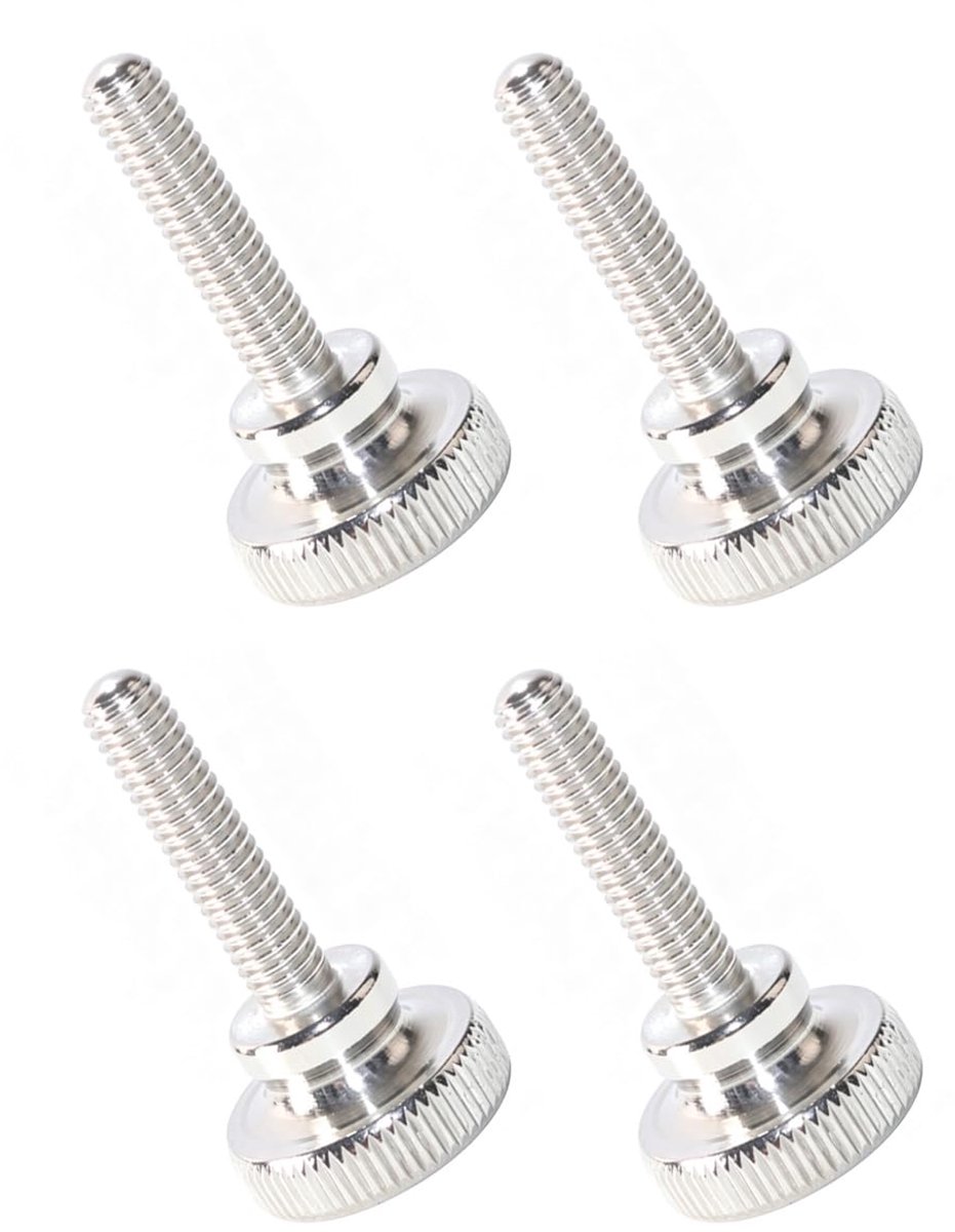 Platte knopschroeven M6 x 25 mm - 304 roestvrij staal - full thread - perfect voor lampenpanelen - ShopVlot