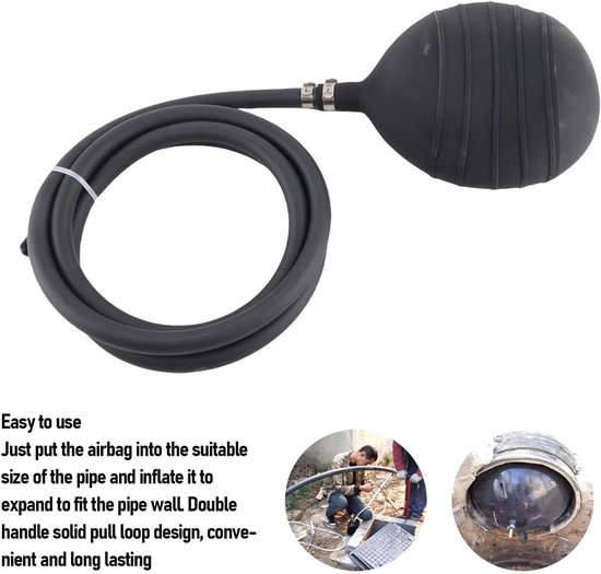 Opblaasbare Rioolreparatieplug Afsluiter voor Inspectie en Lektesten (110mm) — afbeelding 3