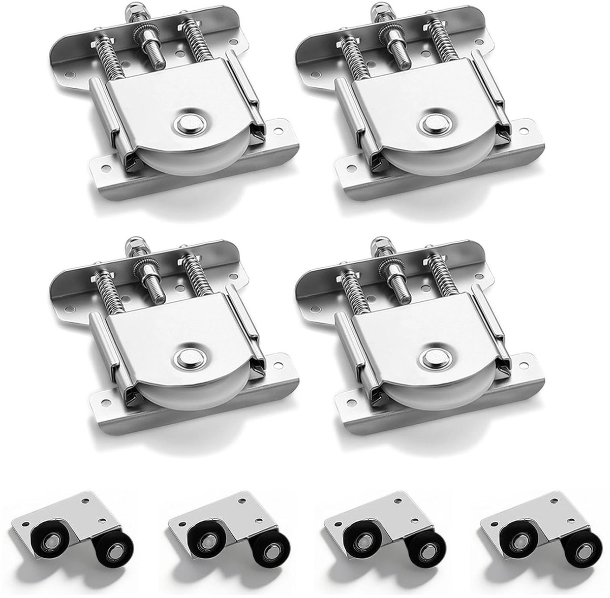 Roller wielen voor schuifdeuren - Set van 4 - Stil en soepel - Ideaal voor kasten - ShopVlot