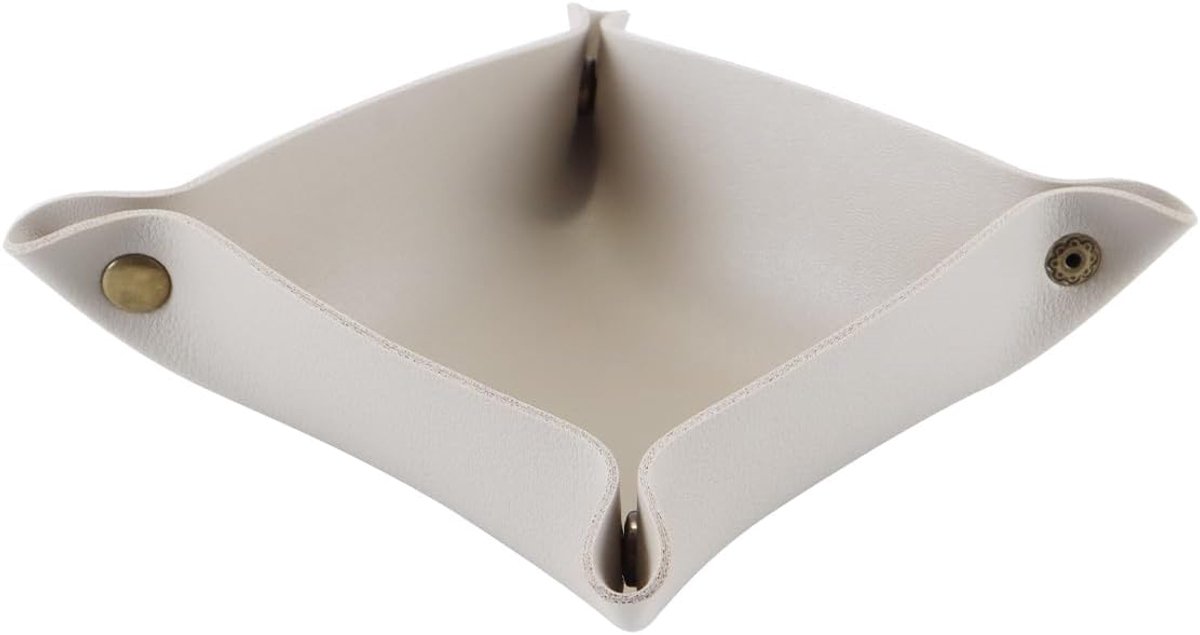 Opvouwbare faux leren sleutelbak - Multifunctionele opslaglade - Ruimtebesparend - Ideaal voor sleutels en sieraden - ShopVlot