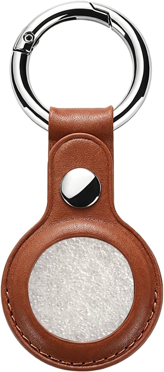 Sleutelhanger met hoes - echt leer - bruin - kras- en schokbestendig - ShopVlot