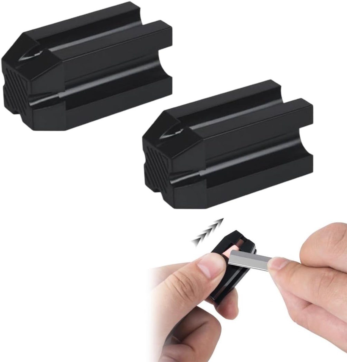 Make-uppuntenslijper - 2 multifunctionele slijpers - precisie-messen - voor nauwkeurig aanbrengen - ShopVlot