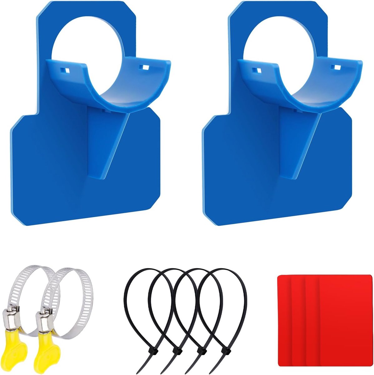 Pack of 2 pool hose holder, hose holder, kink protection made of plastic, for pool hoses under Ø 38 mm - ShopVlot