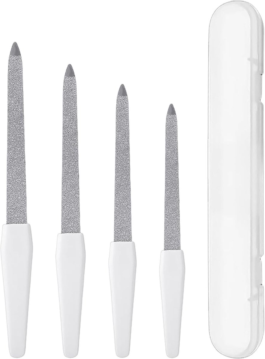4 Stuks Dubbelzijdige Matte Strips En 1 Opbergdoos, Polijst- En Polijstmanicuregereedschap, Draagbaar, Duurzaam En - ShopVlot