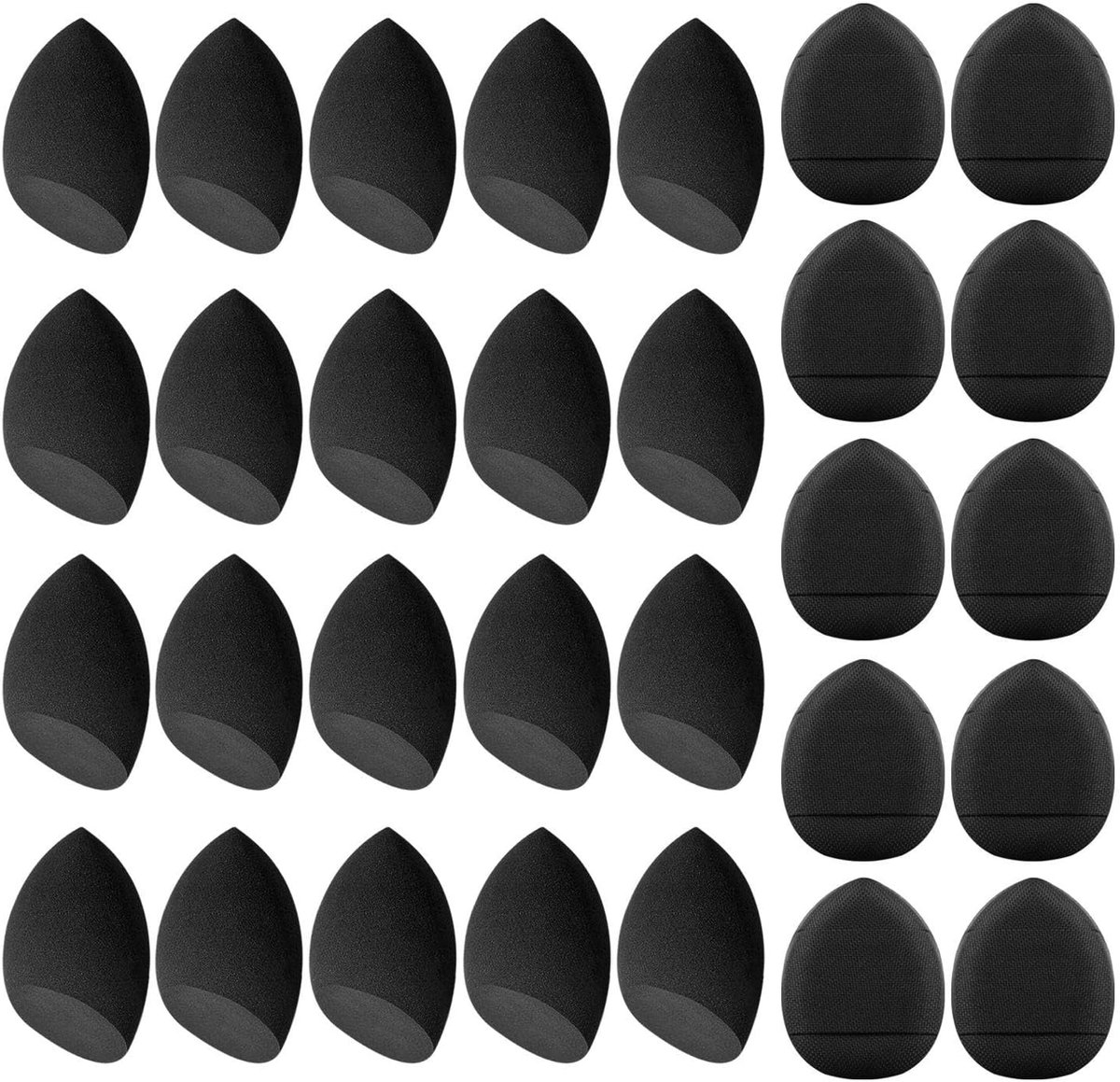 20 Mini Schoonheid Eieren En 10 Duim Slagen, Zachte En Zeer Elastische Make-Up En Gehoorzame Schoonheid Tools - ShopVlot