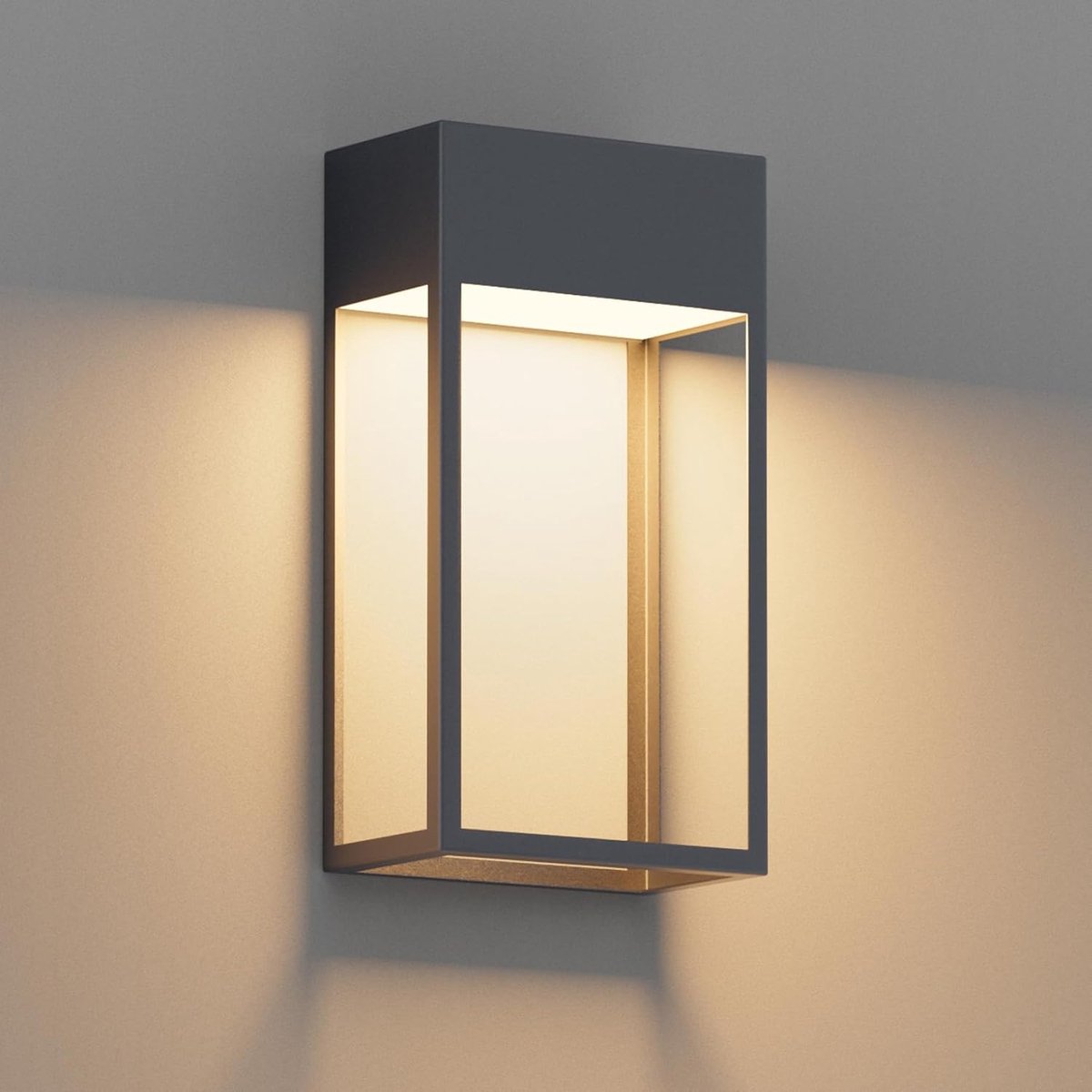 Klighten LED 24 W Wall Lamp, 3000 K Warm White Outdoor Lamp, IP65 Wall Lights for Indoor and Outdoor Use, Aluminium - ShopVlot
