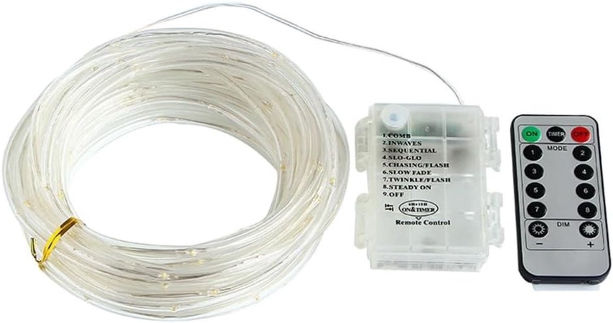 Light hose - 10 Meter - Battery Powered - Purple - For Outdoor - ShopVlot