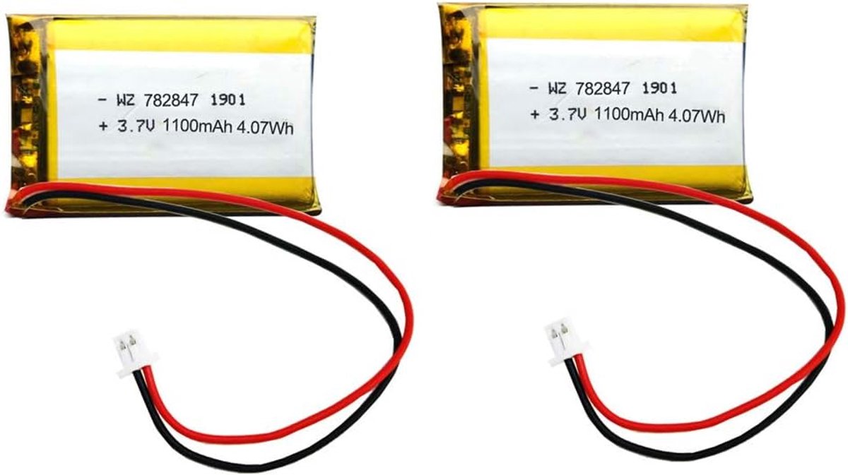2PCS Lithium-Ion Battery 1100mAh Vivan-Star AR d ui no Nodemcu ESP32 Development Plate Protective Plate Insulated - ShopVlot