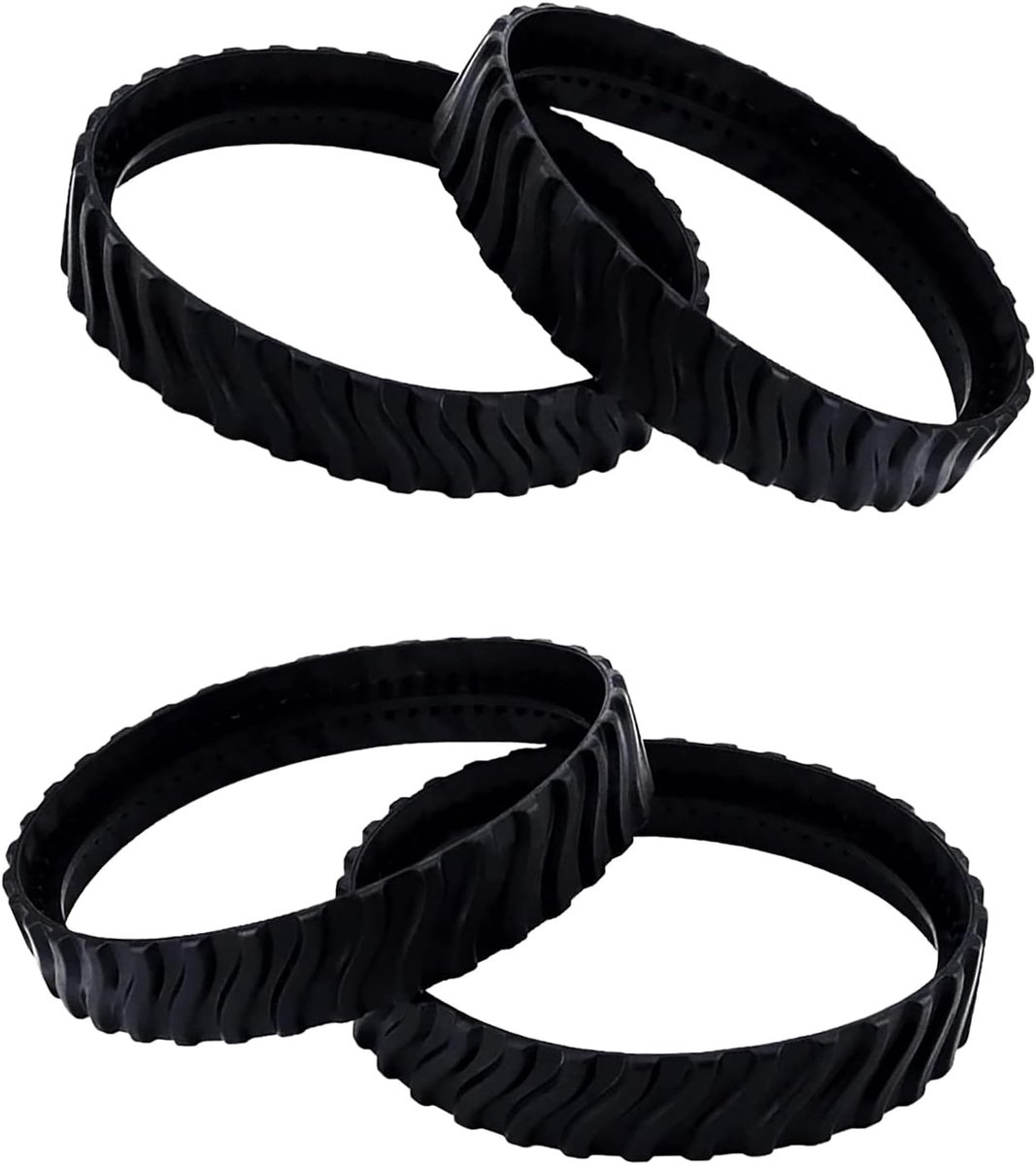 4PCS Tire Belt of Swimming Pool Cleaner Track Replacement Band Track Drive Belt Compatible with Zodiac MX8 Elite, MX6 - ShopVlot