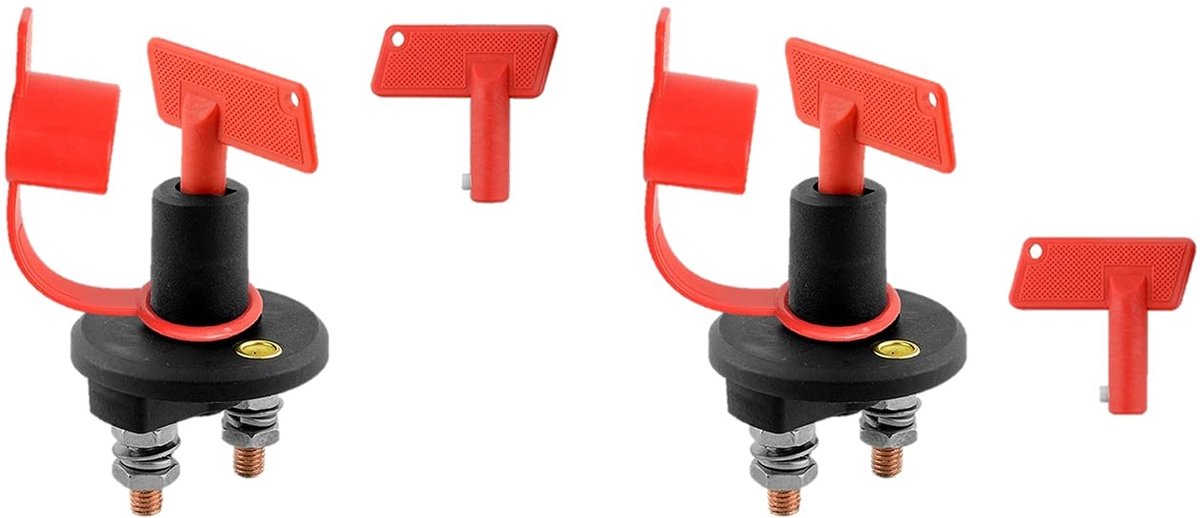 2 Piece Set Separator Switch for Battery 100 A 2 Pole Battery Separator Switch Kill Switch Bone Switch - ShopVlot