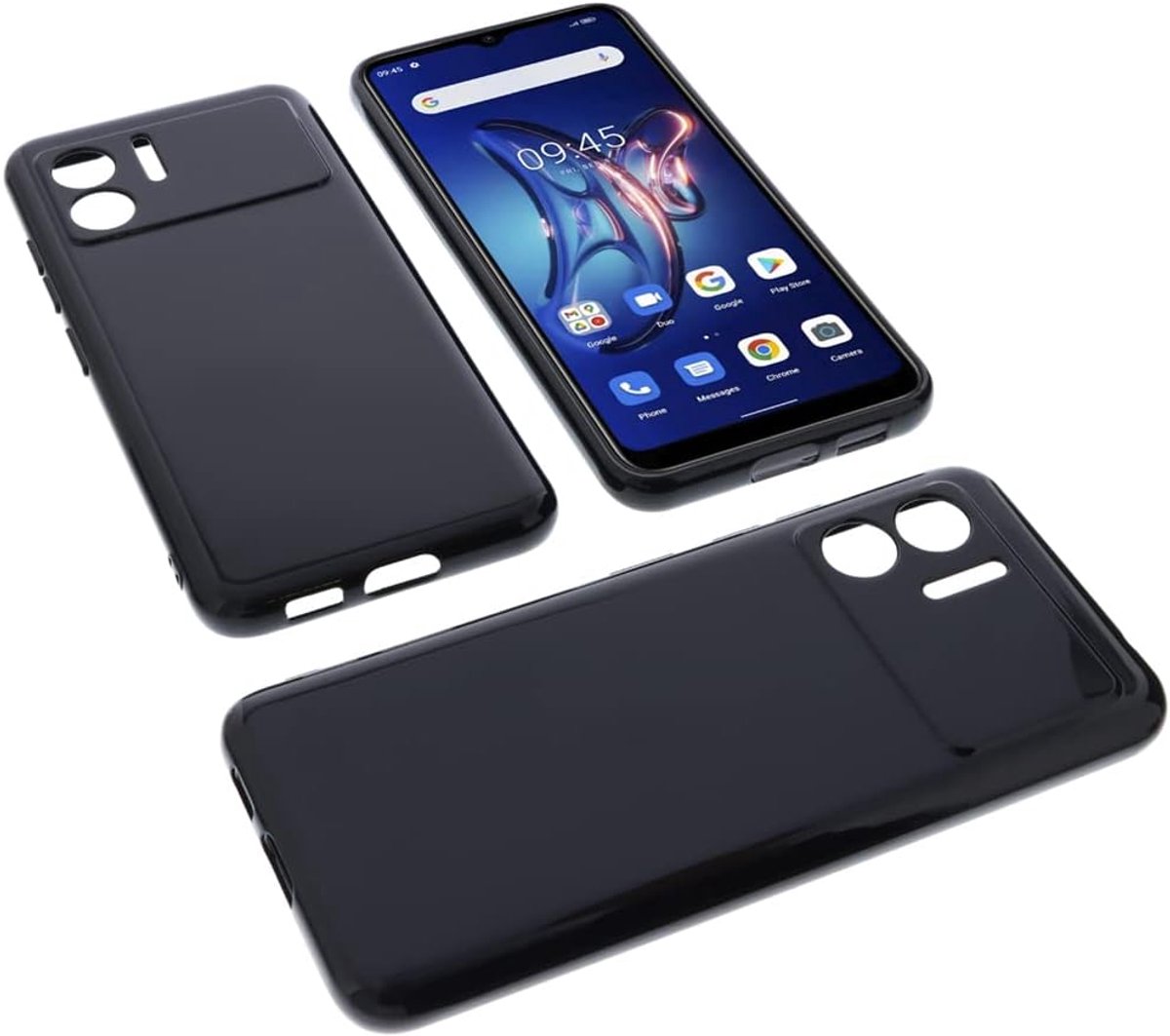Case Compatible with Doogee X98 / X98 PRO Rubber TPU Protection Mobile Phone Case Black - ShopVlot