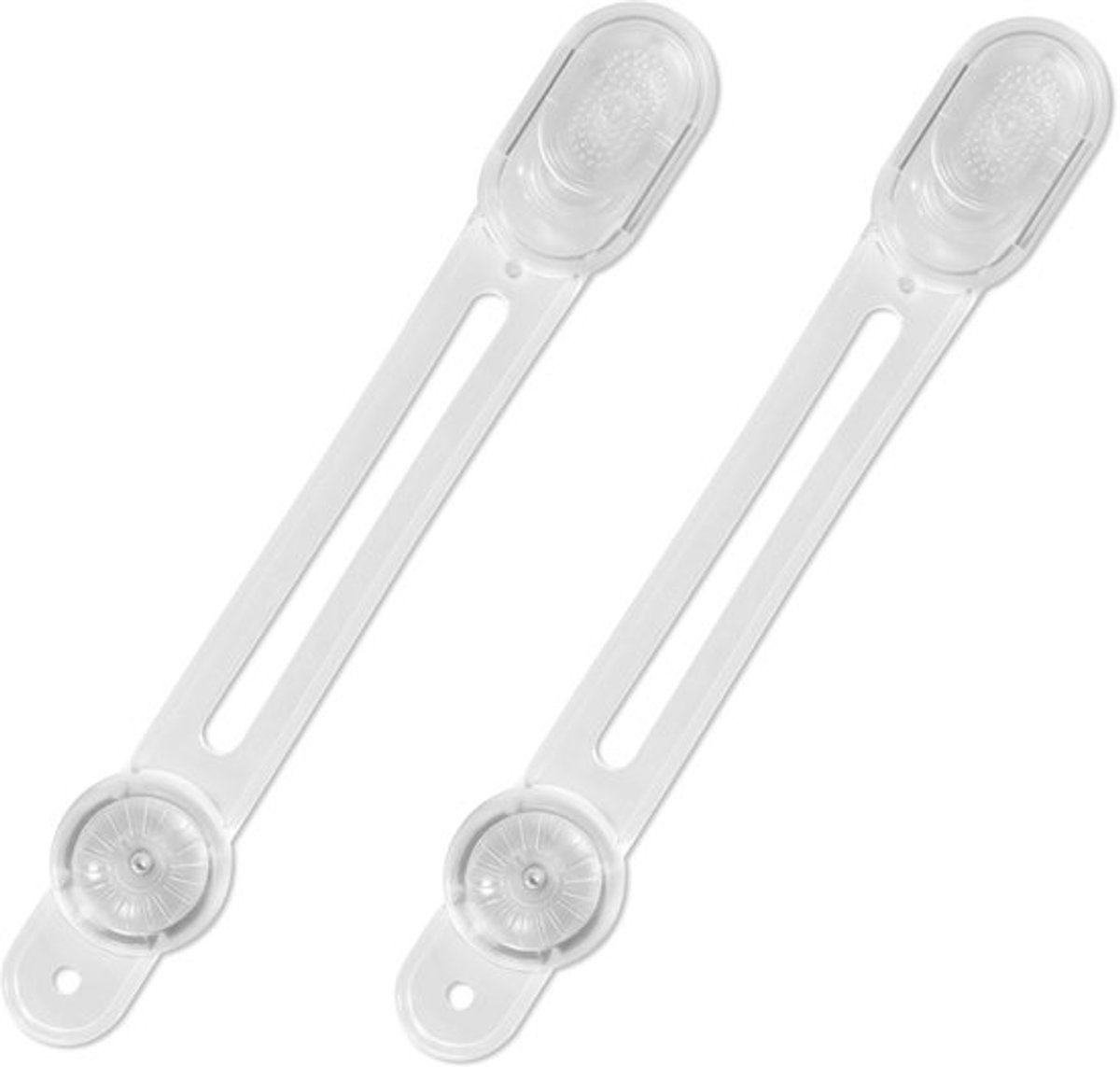 2 Stuks Reptielen Terrarium Lock - Adhesieve Veiligheidsslot voor Glijdende Deuren - Transparant