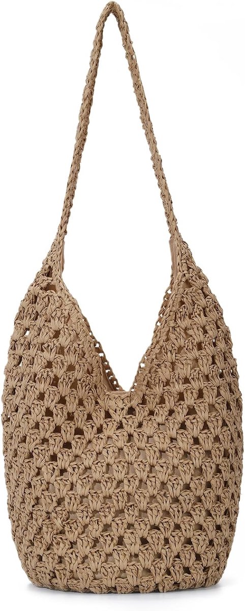Dames strandtas - zomer stof - schouder handtas - perfect voor vakantie - ShopVlot