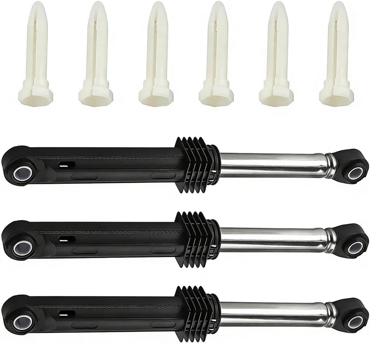wasmachine demper 3 stuks - montagepennen - universeel - geschikt voor Bosch 00742719 - ShopVlot