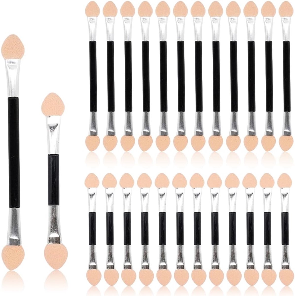 Oogschaduwkwasten set 24 stuks - Professionele sponsapplicators - 2 maten voor schaduwen - ShopVlot