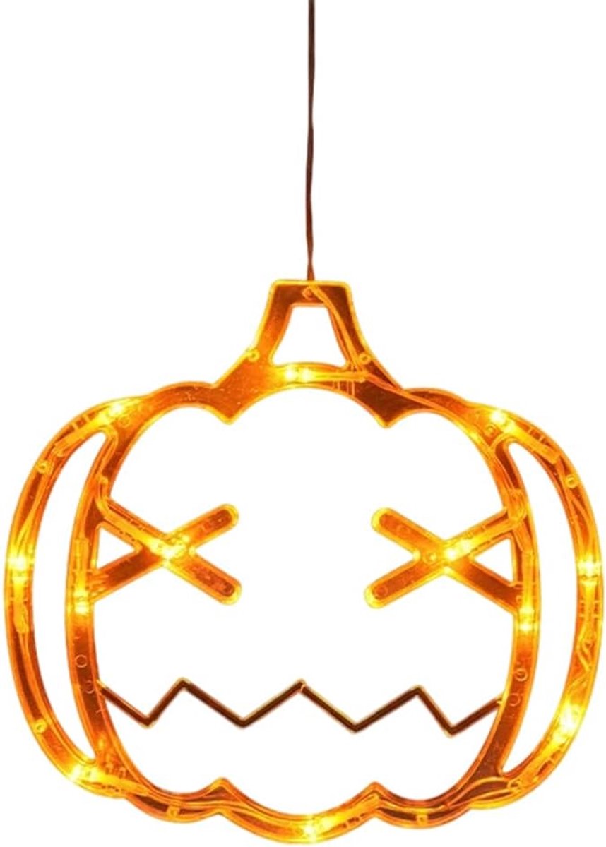 Halloween verlichting - pompoen lichtslinger - batterijoperated - sfeervolle decoratie voor feestjes - ShopVlot