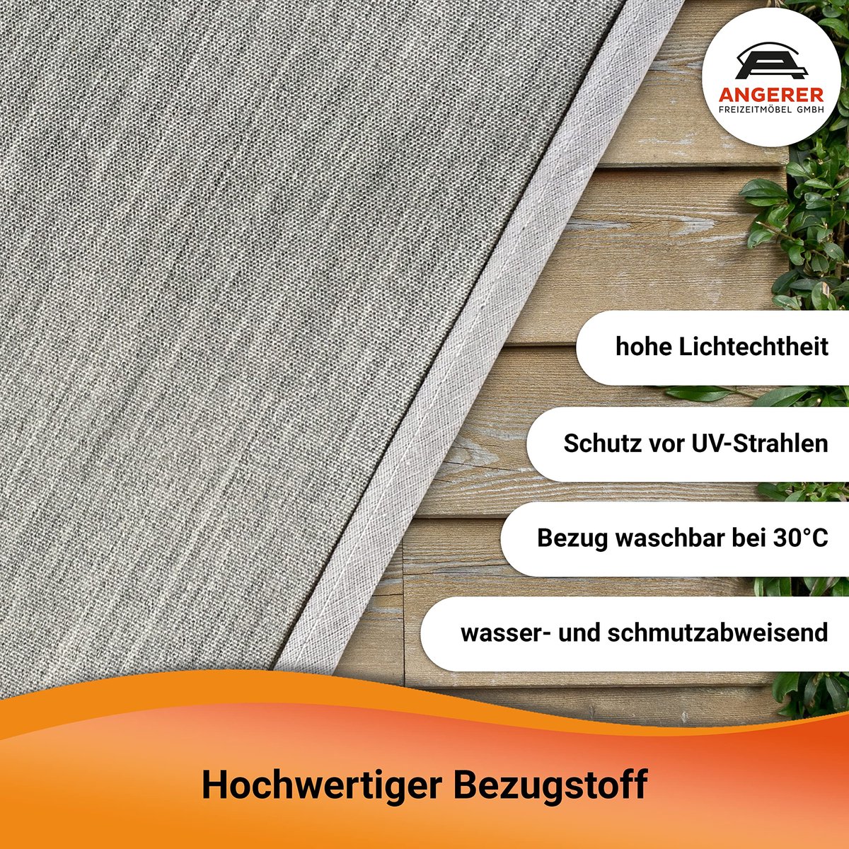 Klemluifel 400 cm - grijs - weerbestendig - perfecte bescherming voor uw terras - ShopVlot