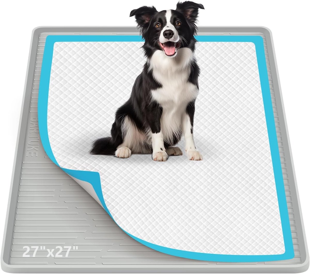 Pee Pad houder voor honden 27" x 27" - silicone tray mat - lekvrij design - voorkomt morsen en beschermt de vloer - ShopVlot