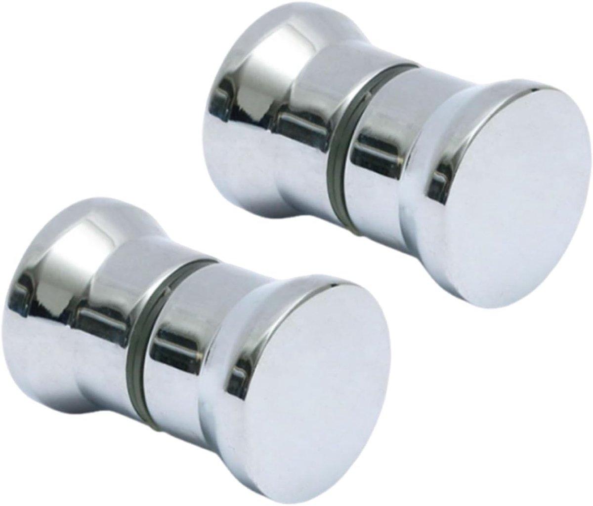 Deurknop Set 2 Stuks - Glanzende Chroom Afwerking - Ronde Vorm - Duurzaam Deur Accessoire - ShopVlot