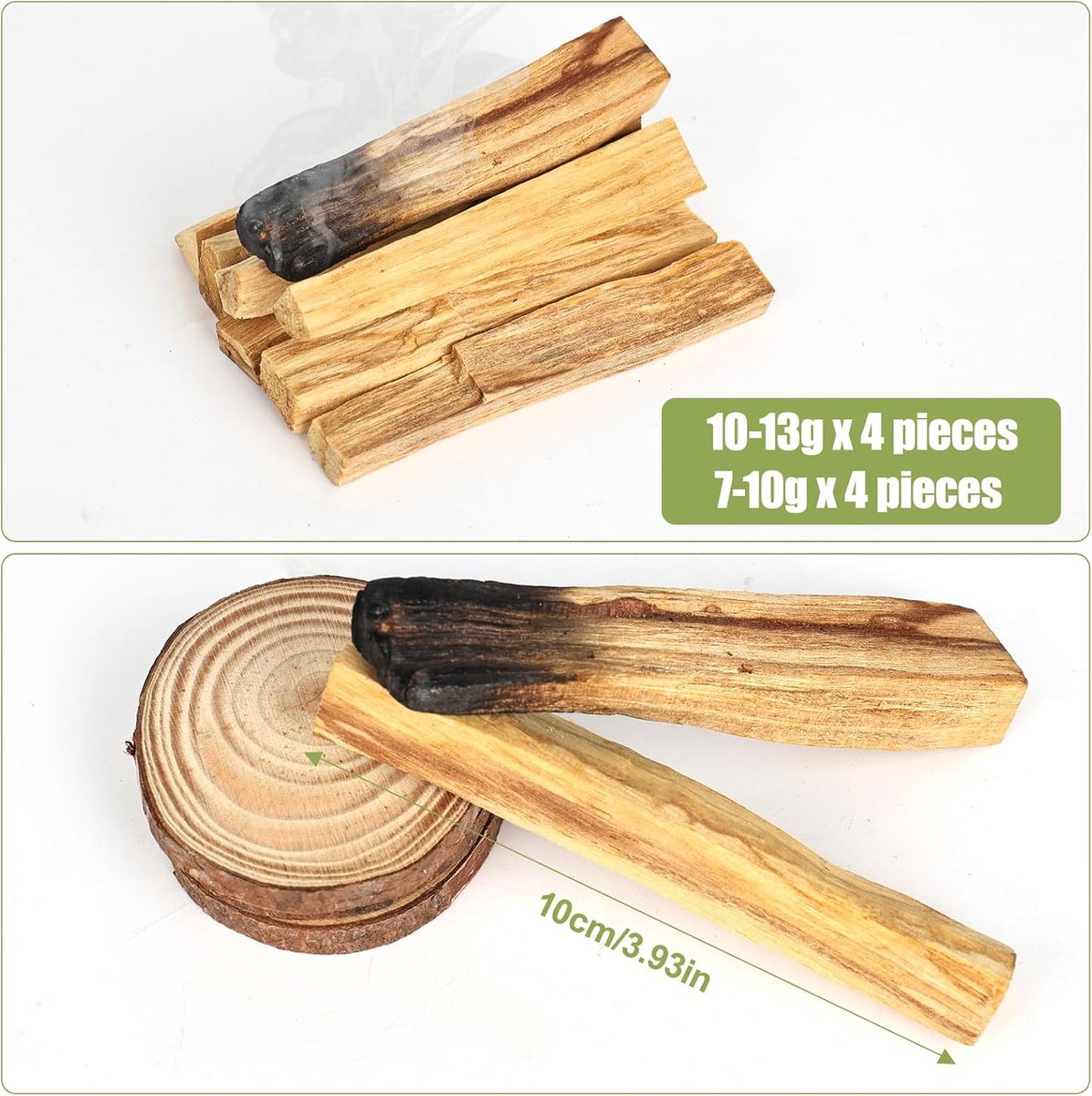 Palo Santo Hout 8 Stuks 10 cm - Premium Californisch - Verdrijft Negatieve Energie - Voor Spirituele Rituelen - ShopVlot