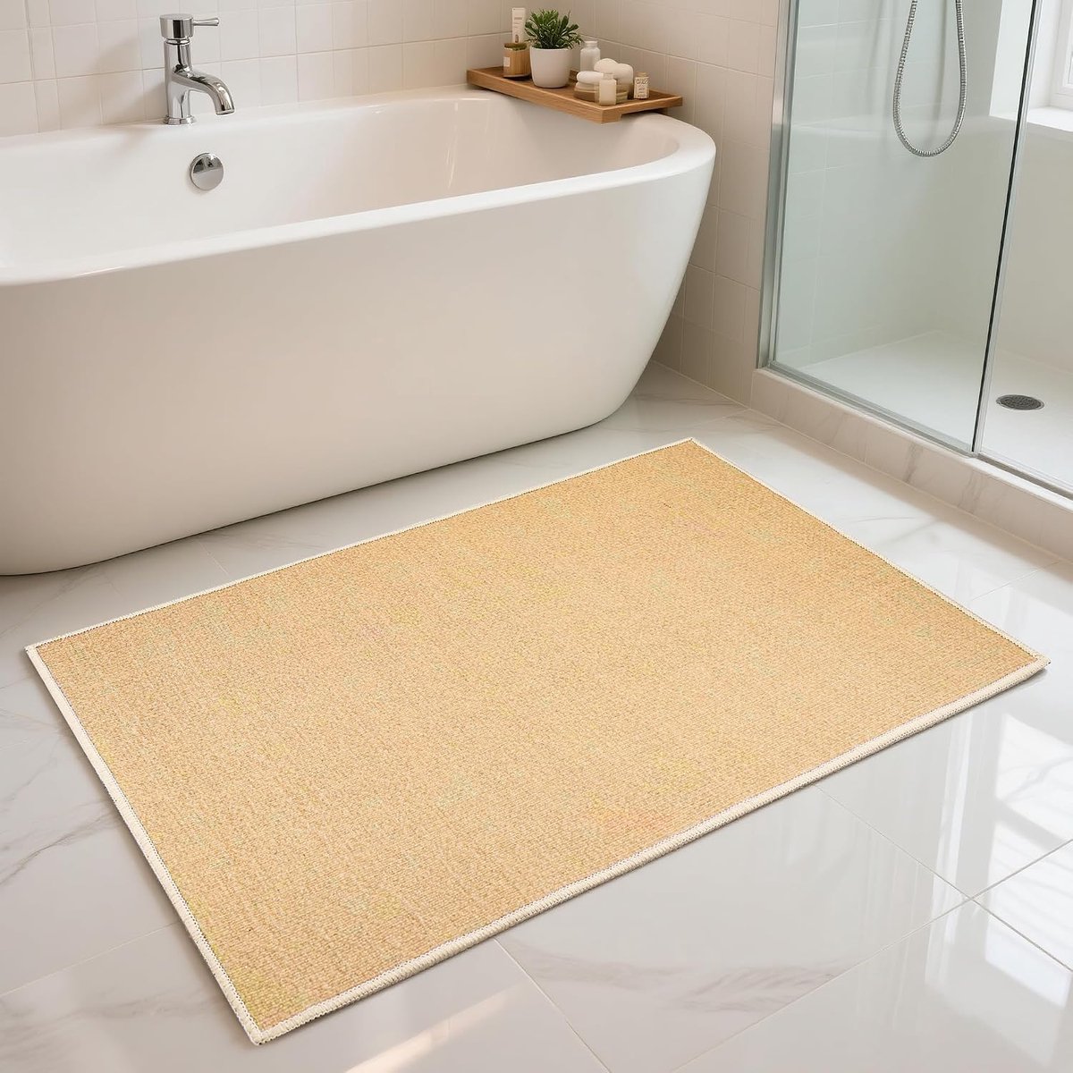 Badmat 60 x 40 cm - Absorberend en Dikke Voering - Antislip - Ideaal voor Binnen en Buiten - ShopVlot