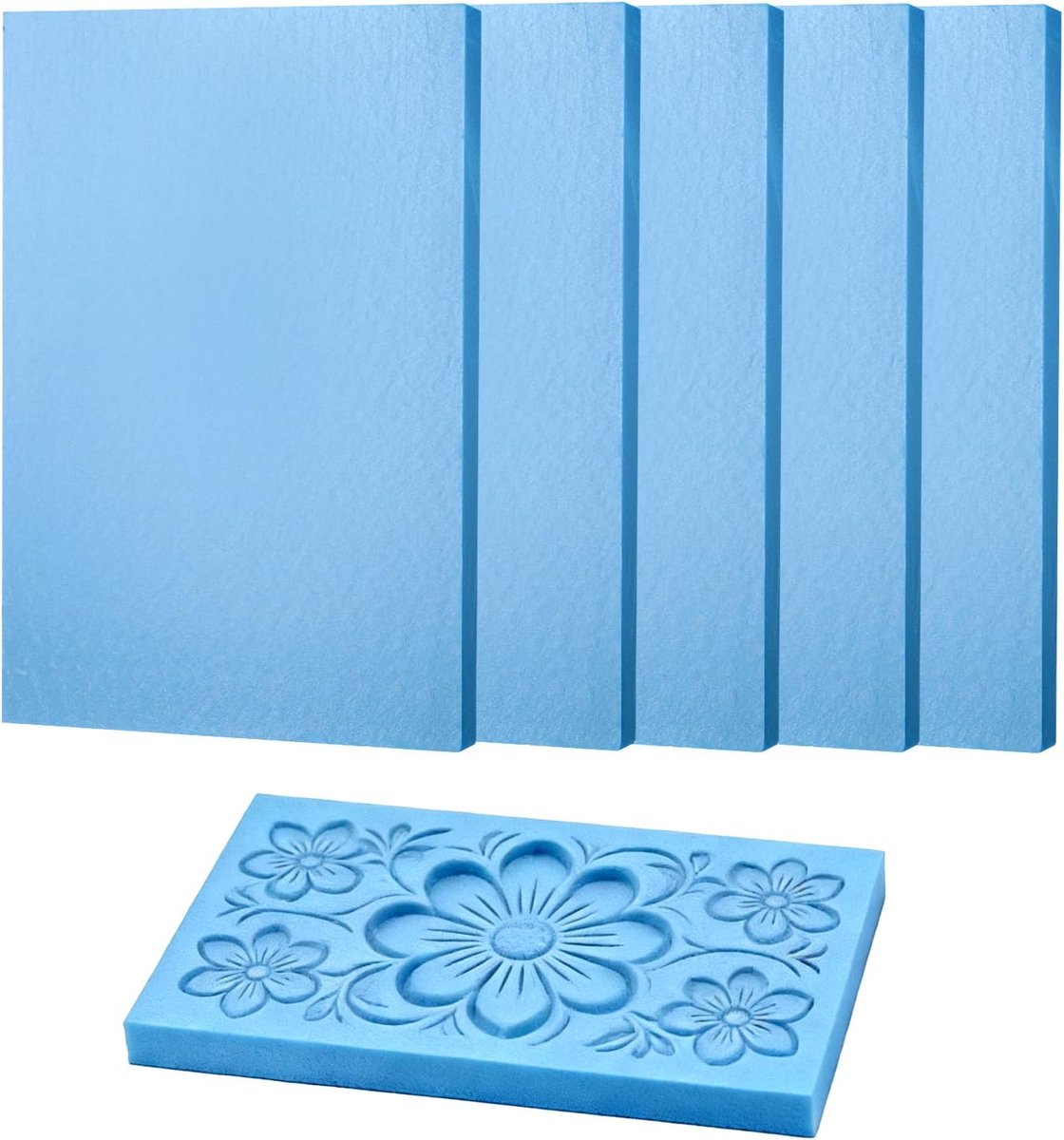 Foam plaat 20mm dik - Polystyreen schuimplaat - Voor modelleren en sculpturen - Ideaal voor diorama's - ShopVlot