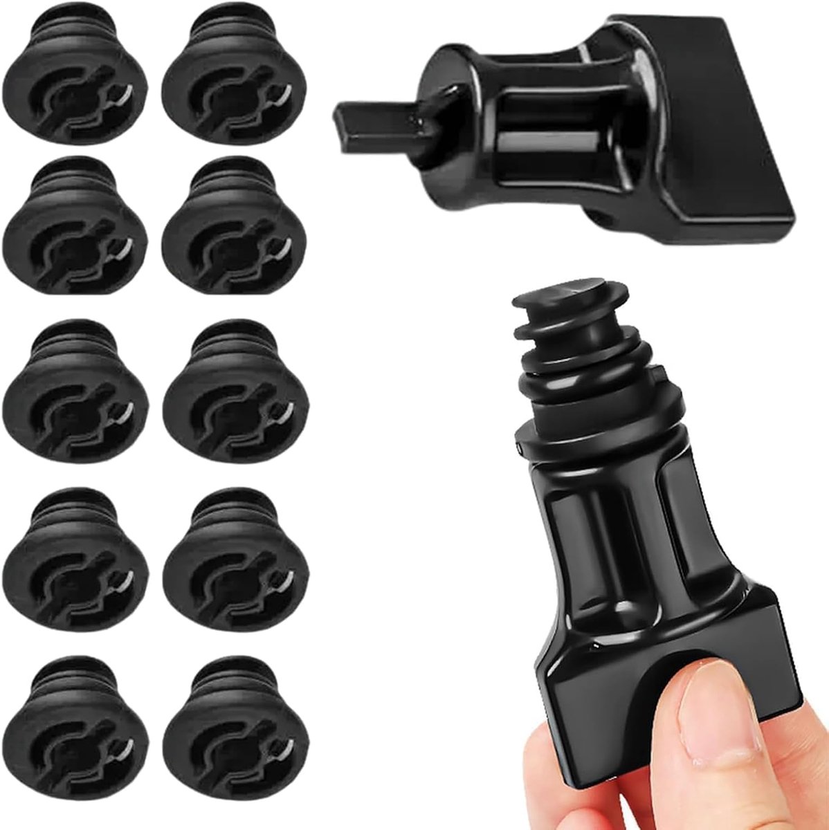 Olieafvoerkraan set van 10 - Lekdichte olieplug 06L103801 - Inclusief installatie sleutel - ShopVlot