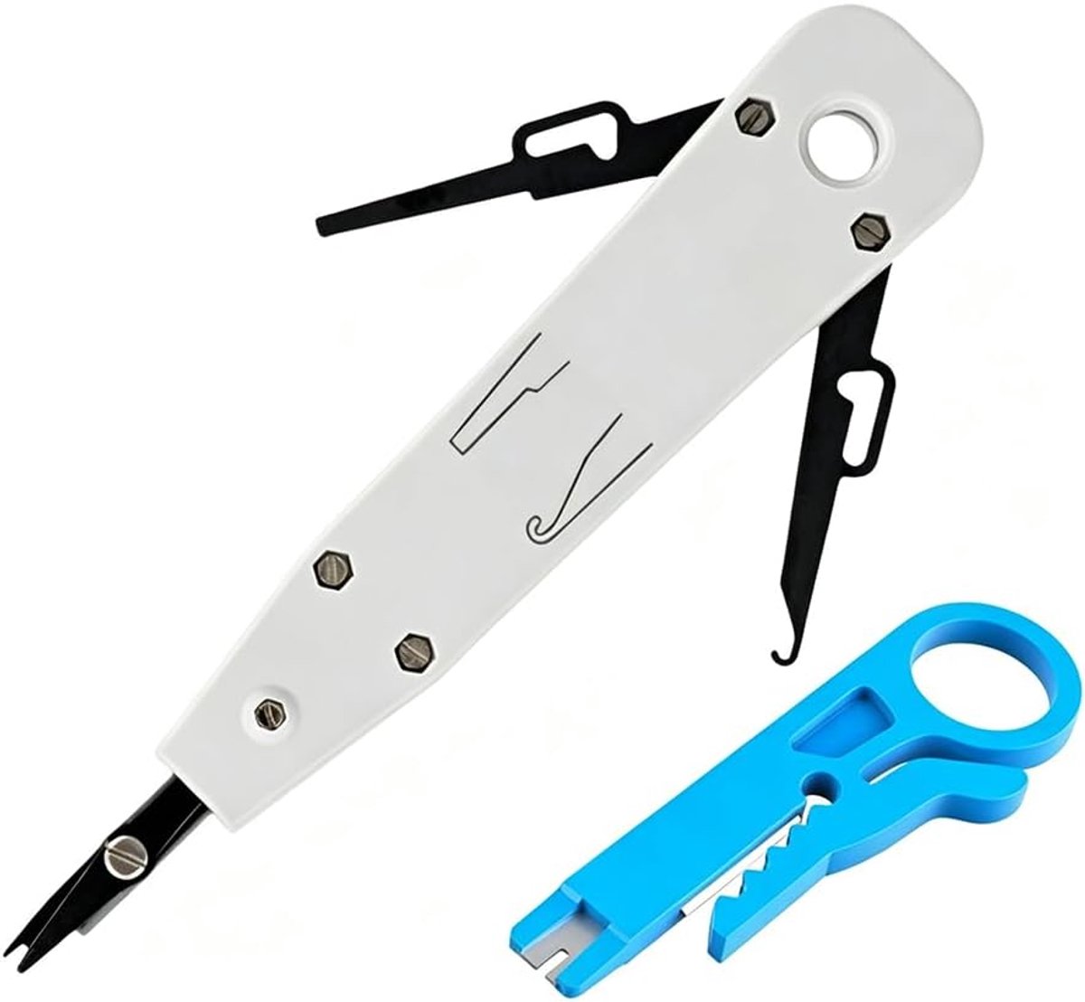 Striptang en krimptang set - multifunctioneel installatiegereedschap - inclusief draadsnijder - ShopVlot