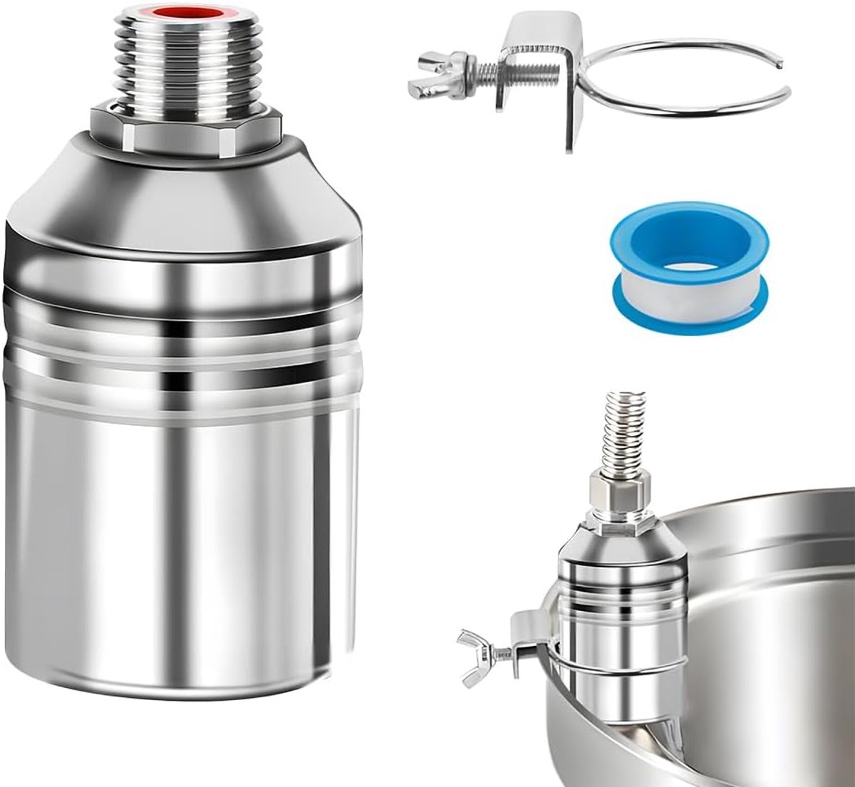 Water Tank Float Valve 3/4 Inch - RVS 304 - Automatische Waterniveau Controle - Onderhoudsvriendelijk - ShopVlot