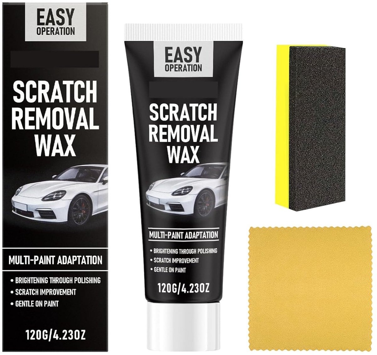 Krasverwijderaar voor voertuigen - Auto krashersteller - Polijstwax voor diepe krassen - Snel resultaat in 3 seconden - ShopVlot