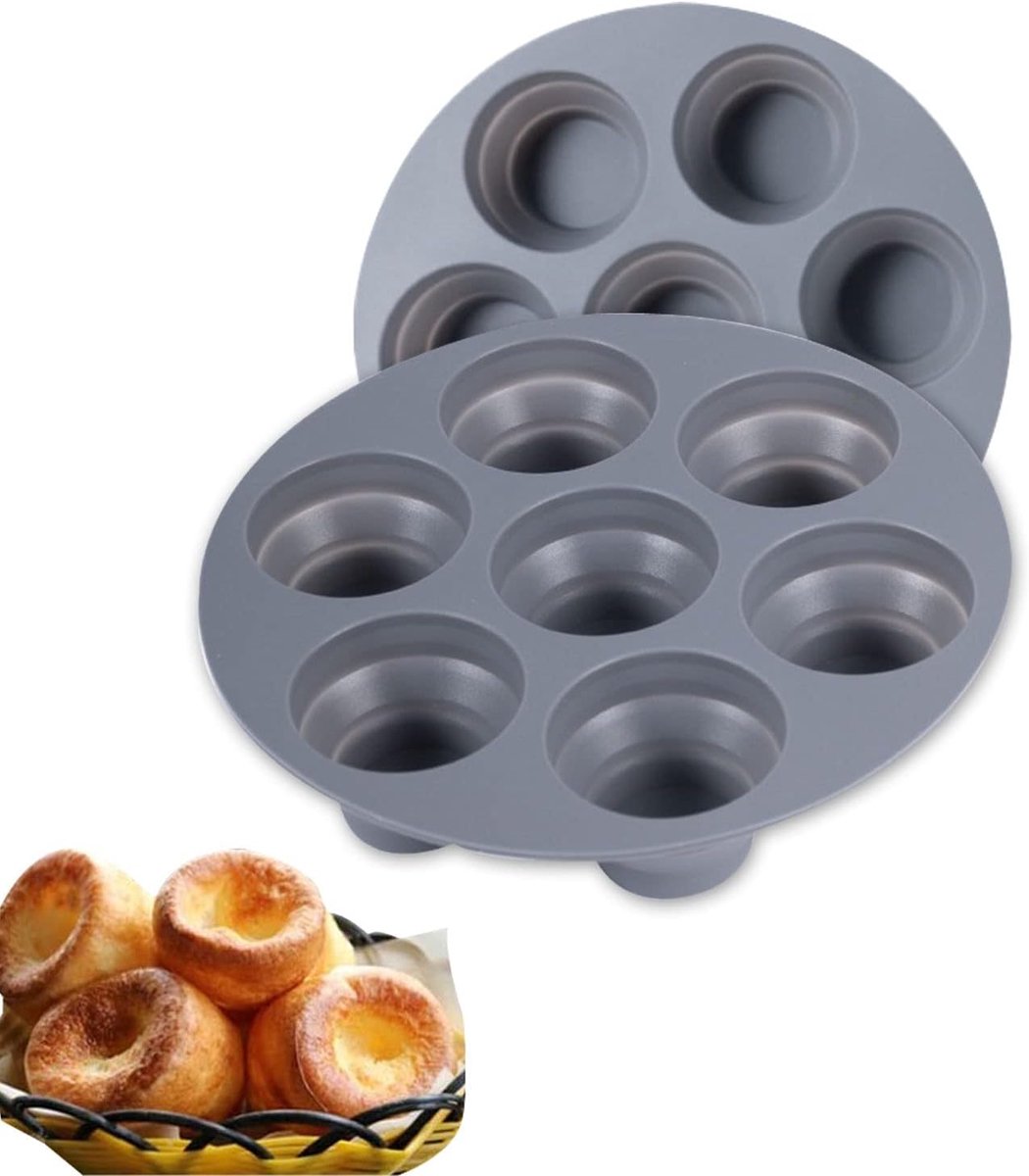 Muffinvorm 7 Cup - Silicone Bakvorm - Niet Plakkerig - Ideaal voor Cupcakes - ShopVlot
