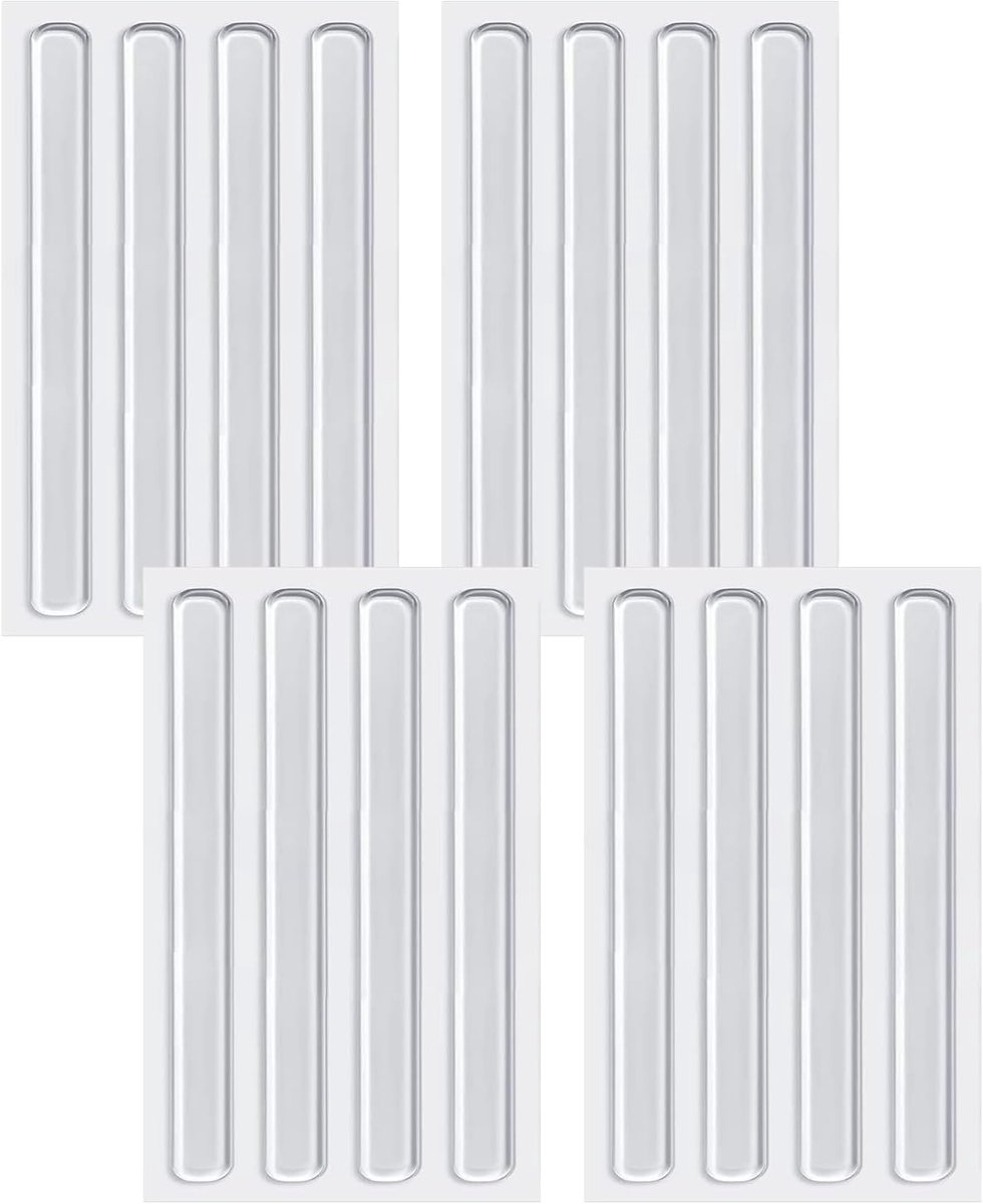 Meubelbeschermers 16pcs Transparante Siliconen Zelfklevend 15cm - Voor Kasten en Deuren - Schokabsorberend - ShopVlot