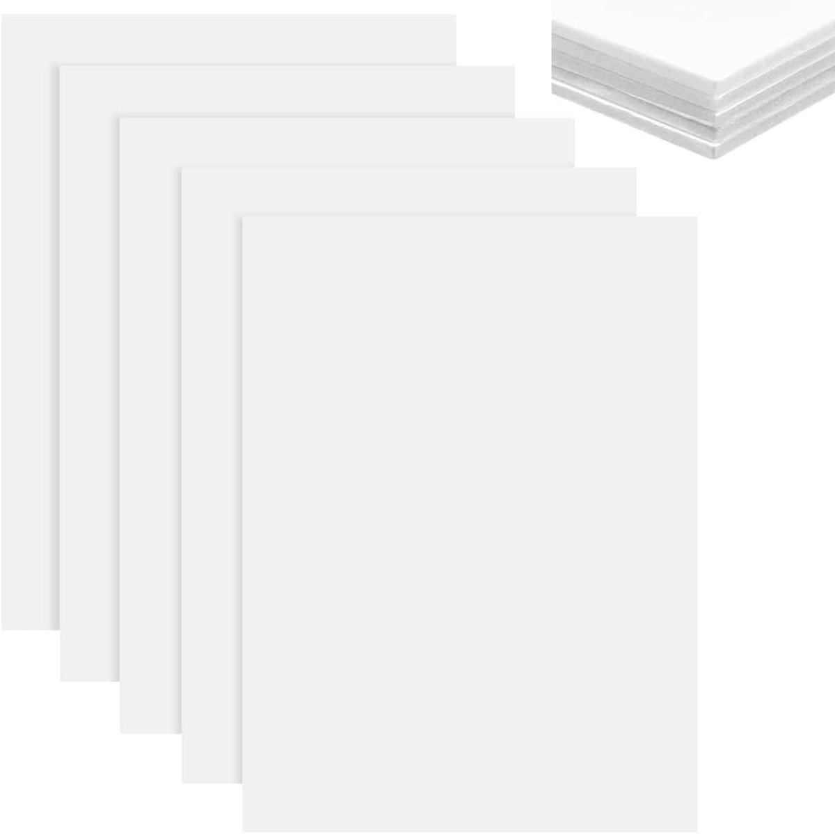 Hard Foam Panels A3 - Wit 420 x 297 x 5 mm - Polystyreen Schuimplaat - Ideaal voor schoolprojecten - ShopVlot