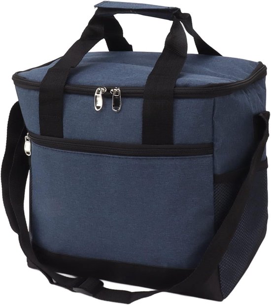 Grote Koeltas - Geïsoleerde Tas - Picknicks en Kantoor - Lekvrij Ontwerp - 15 Liter - Marineblauw — afbeelding 5