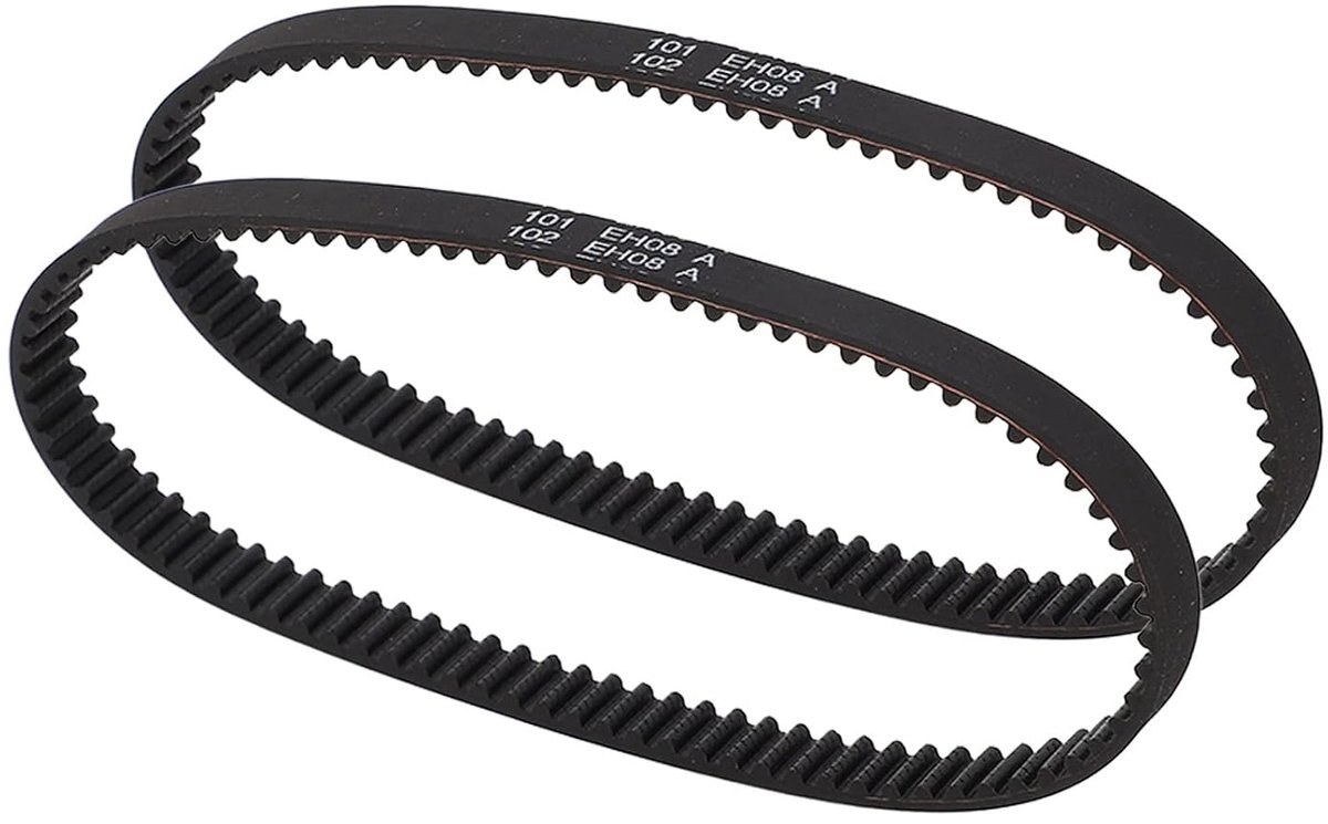 Pack of 2 Mixing Belt, Drive Belt, Vacuum Cleaner Belt 1611129, Vacuum Cleaner Replacement Rubber for Bissell ProHeat - ShopVlot