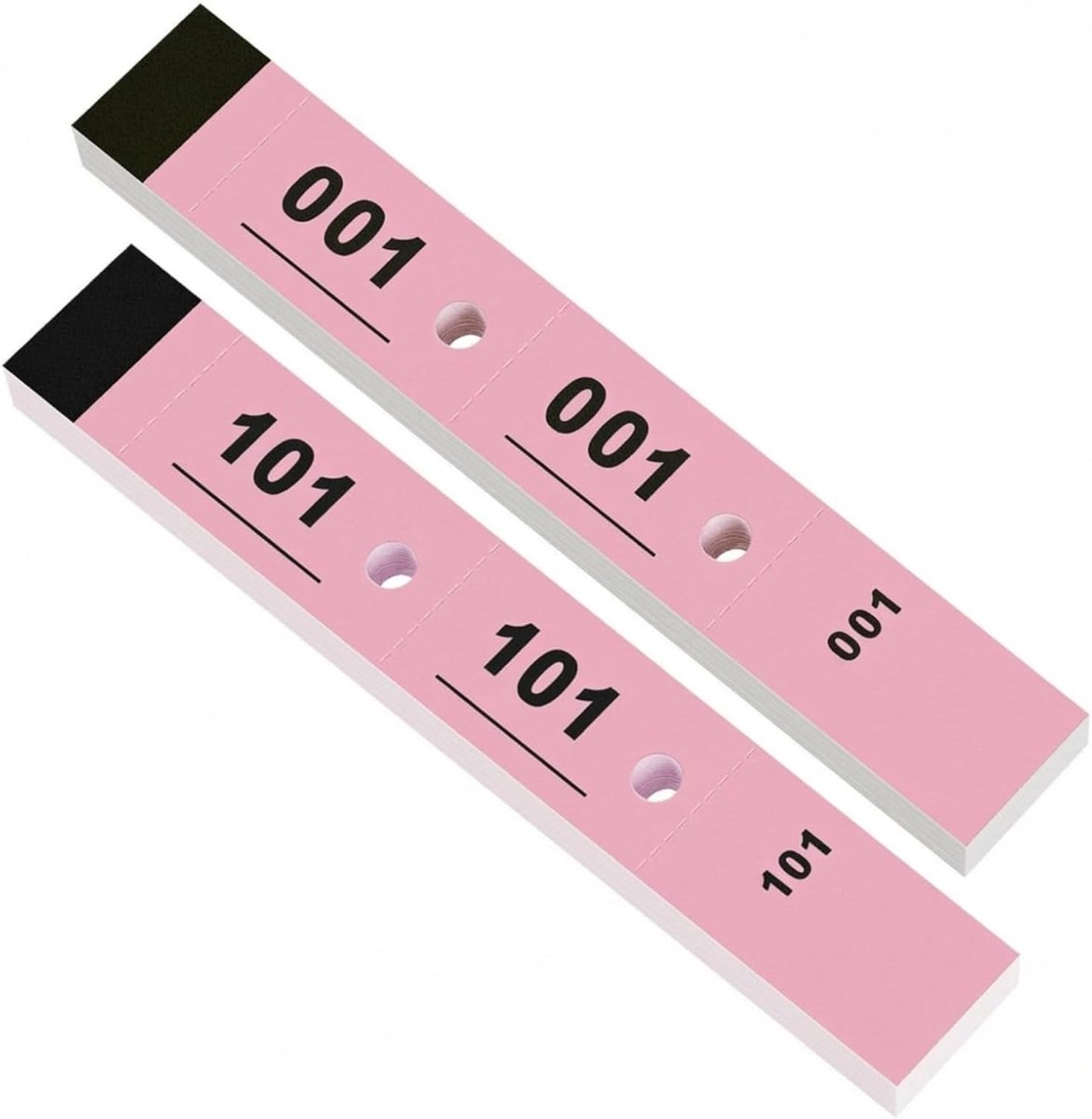 Nezyo Double Number Blocks 1-200 Lottery Ticket Number Pads 3 x 20cm Numbered Wardrobe Tokens For Wardrobe Lotteries - ShopVlot