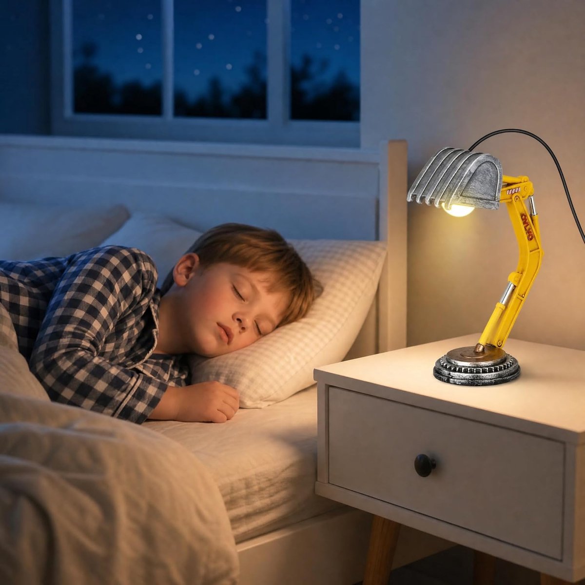 UKCOCO Dig Light for Bedroom, Study, Boys Lamps for Bedroom, Toddler Lamp - ShopVlot