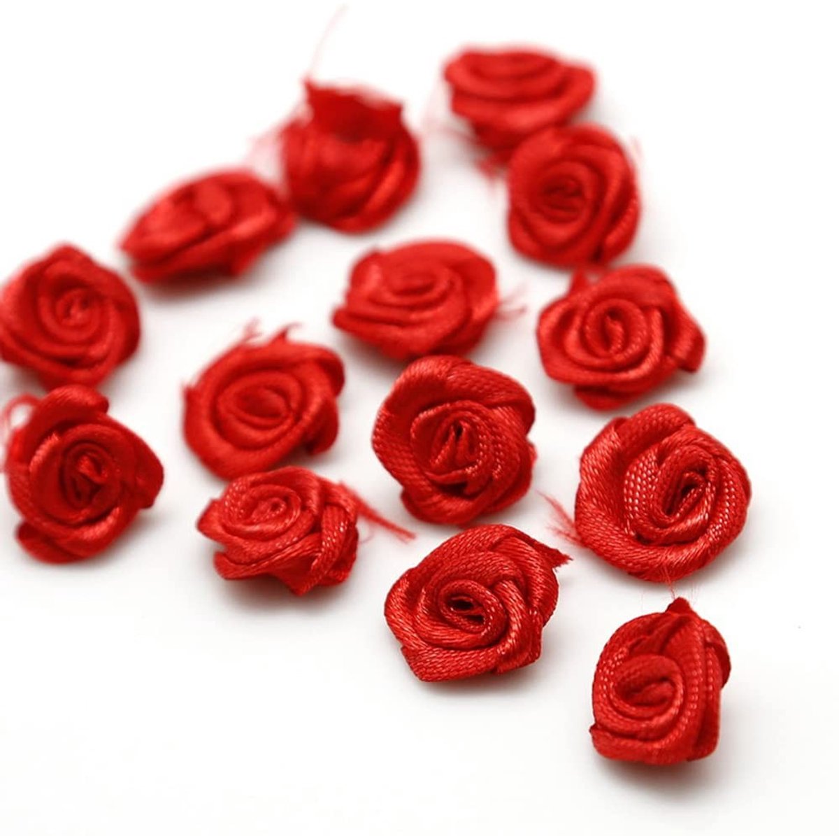 Solidchoice - 200 Stuks Kleine Kunstbloemen Rozenkoppen voor Knutselen
