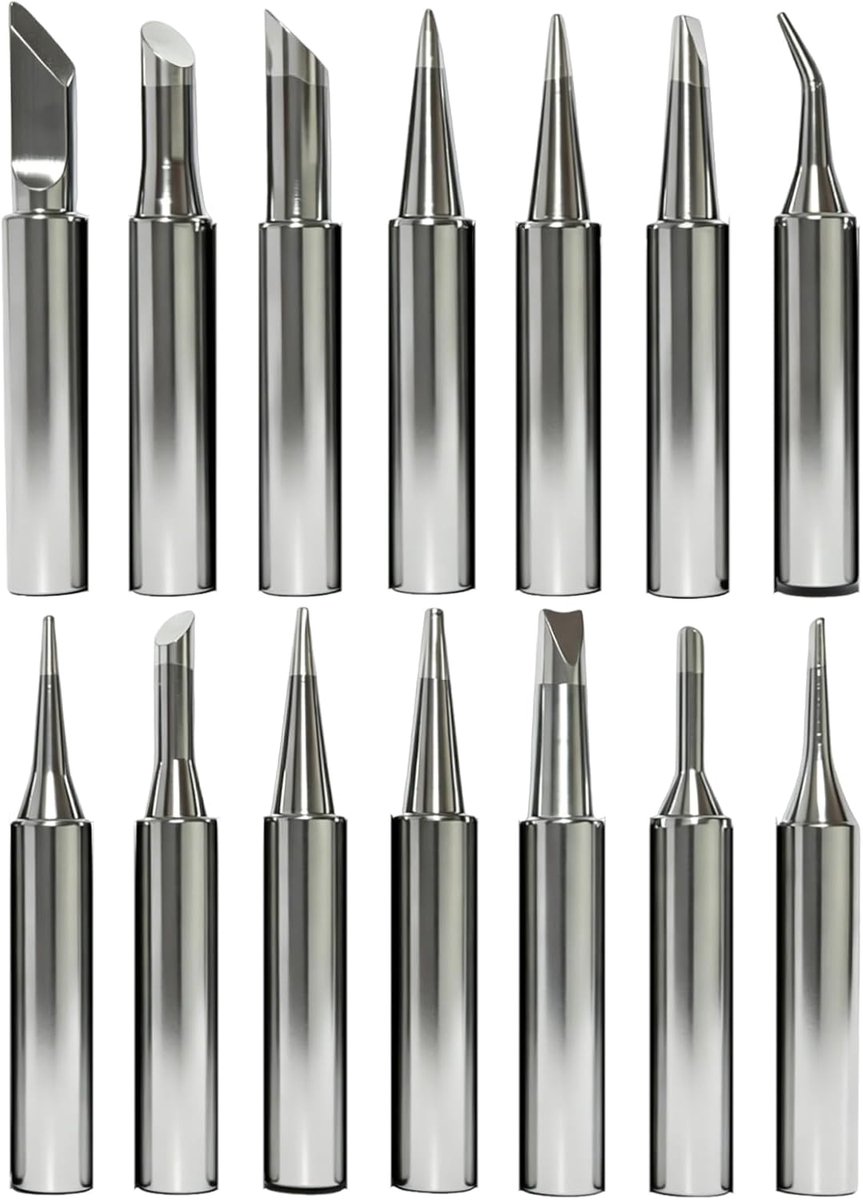 14 Pcs Soldering Tips for Soldering Iron 900M Series, Replacement Soldering Iron Tips, High Quality Soldering Tip Set - ShopVlot