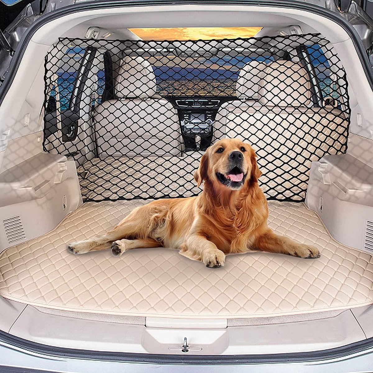 Solidchoice - Aanpasbare Hondennet voor Veiligheid in de Auto