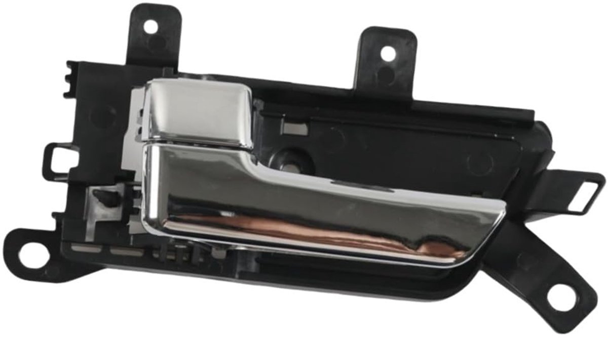 Dailygoods- Binnendeurklink Zwart Chroom - Deurgreep Auto - Handgreep Interieur - Compatibel met Kia Borrego/Mohave 2007-2015 - Kunststof/Metaal - Linksvoor/Linksachter