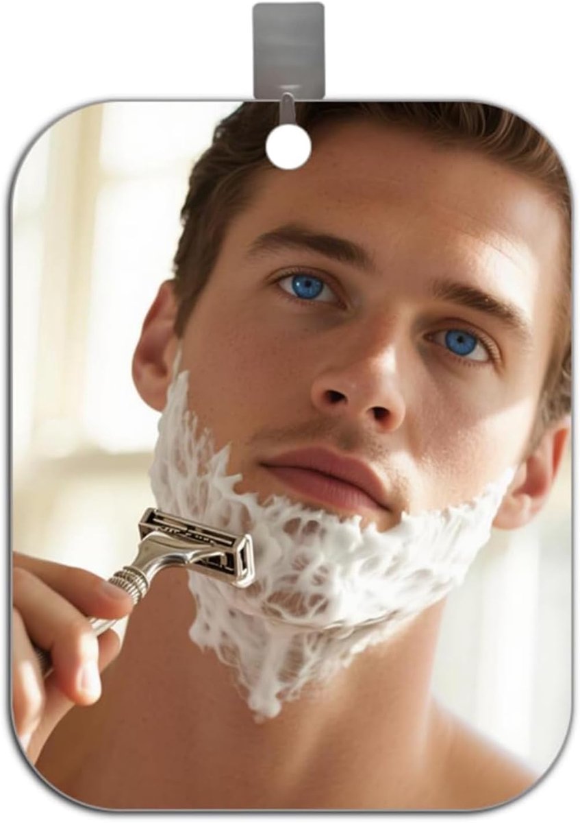 Spiegel douche, Spiegel bad, 360 graden spiegel, Anti-mist scheerspiegel, 7 x 5 inch, Mistvrije make-up spiegel, Veilig reis camping wandspiegel