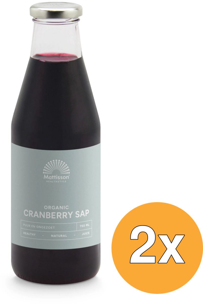 2x Mattisson Cranberrysap Bio (750 ml)