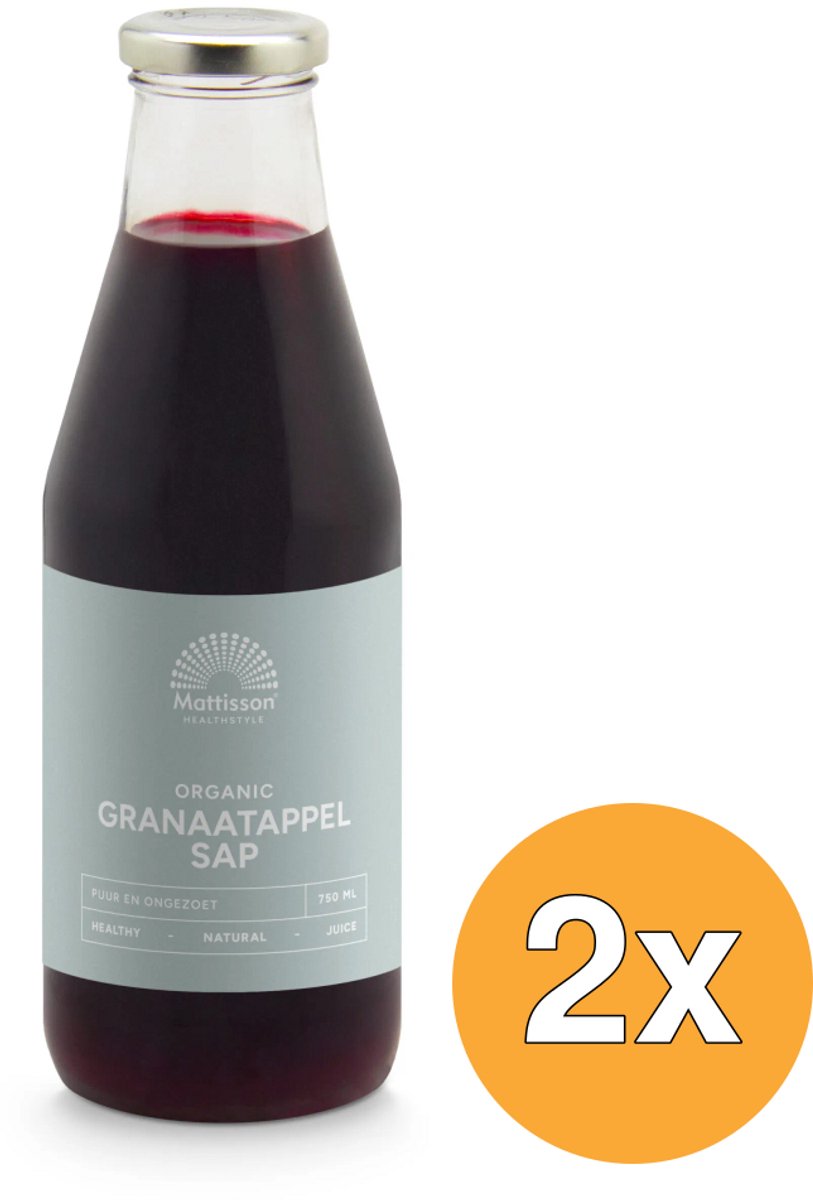2x Mattissongranaatappelsap Bio (750 ml)