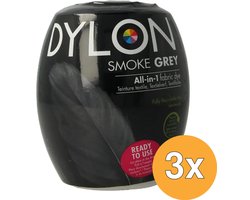 Dylon Textielverf Smoke Grey - 3 x 350 gr - Voordeelverpakking