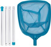 Purepeak Zwembad Net met 4-Delige Steel - 146 cm - Schepnet - Blauw - Vijver