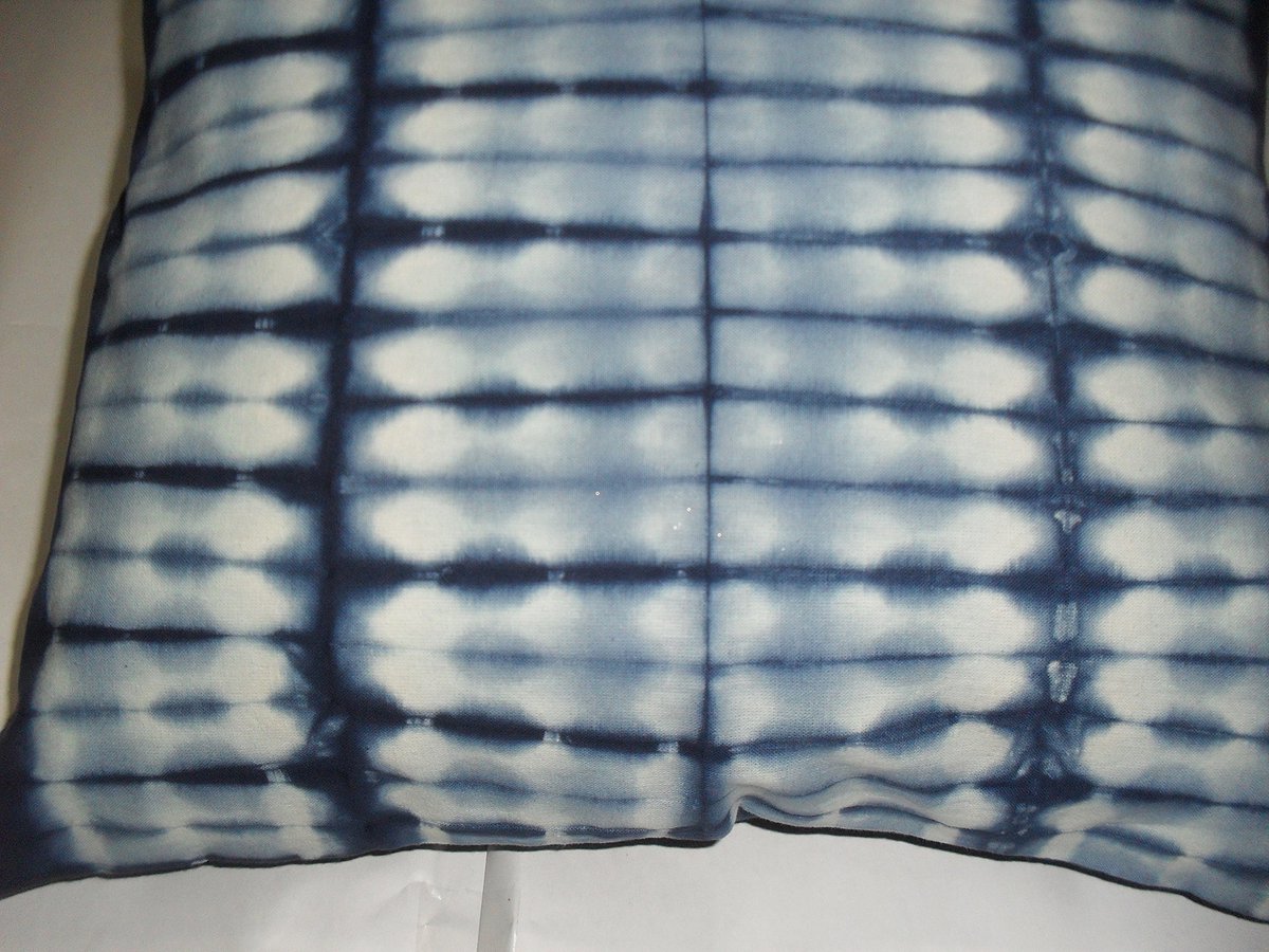 Kleurblokdruk, decoratieve katoenen worp, Shibori Sofa kussenslopen, Tie Dye Shibori Kussenhoezen, Boheemse kussenshams Outdoor Kussenhoes 16x16 (2)